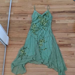 Vintage floral mermaid beaded dress